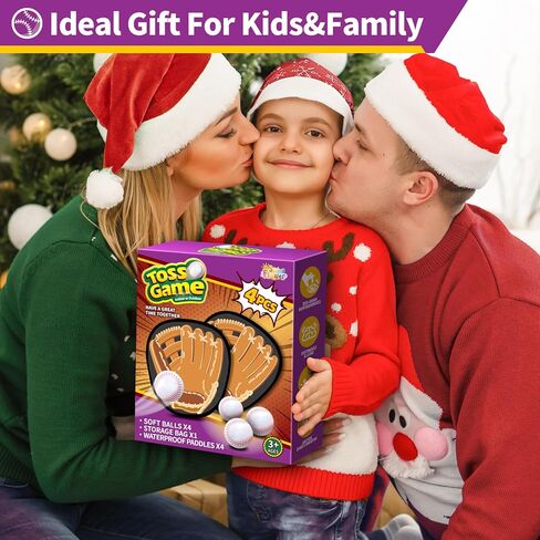 SpringFlower Catch and Toss Game, Outdoor Sport Game Toy for Toddlers Kids, Stick Ball Catch Game Set Toy Gifts for Boys & Girls,Kids Baseball Beach Outdoor Indoor Pool Game in Kuwait