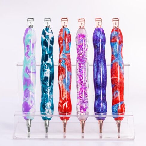 Praise V Do Diamond Painting Art Drill Pen Kit with Screw Steel Rose Metal Tip Nibs Placers Tool Accessories, Ergonomic Diamond Art Pen for 5D Diamond Paint Bead Dot GalaxyPurple in Saudi Arabia