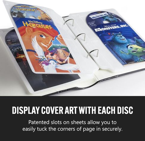 Page Protector Insert Sheet for DVD Binder - Store Cover Art, Photos, Scrapbook, Documents (fits only Bellagio-Italia Binders), Pack of 2, 16 Sheets in Saudi Arabia
