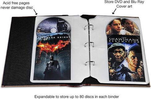 Page Protector Insert Sheet for DVD Binder - Store Cover Art, Photos, Scrapbook, Documents (fits only Bellagio-Italia Binders), Pack of 2, 16 Sheets in Saudi Arabia