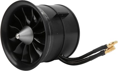 VGEBY 70mm Ducted Fan, EDF 70mm 12 Blades Ducted Fan with RC Brushless Motor 2200KV for EDF 6S RC Jet Airplane(CW) Modeling Accessories in Kuwait