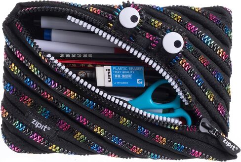 ZIPIT Unicorn Pencil Case for Girls | Pencil Pouch for School, College and Office | Cute Pencil Bag (Pink) in Saudi Arabia