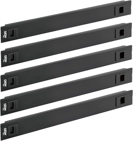 1U Blank Panel, Plastic Rack Blank Panel, Rack Mount Plate for 19 in Server Rack Enclosure or Network Cabinet, Toolless Mounting, Black(10 Pack) in Saudi Arabia