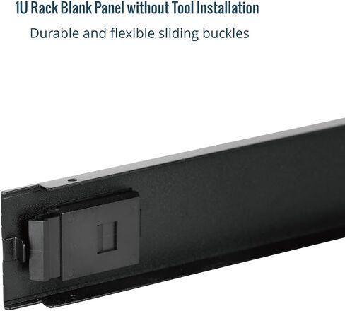 1U Blank Panel, Plastic Rack Blank Panel, Rack Mount Plate for 19 in Server Rack Enclosure or Network Cabinet, Toolless Mounting, Black(10 Pack) in Saudi Arabia