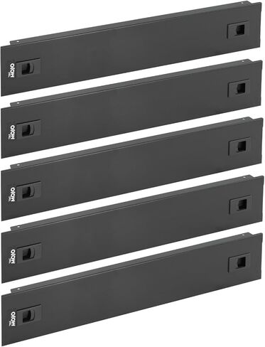 1U Blank Panel, Plastic Rack Blank Panel, Rack Mount Plate for 19 in Server Rack Enclosure or Network Cabinet, Toolless Mounting, Black(10 Pack) in Kuwait