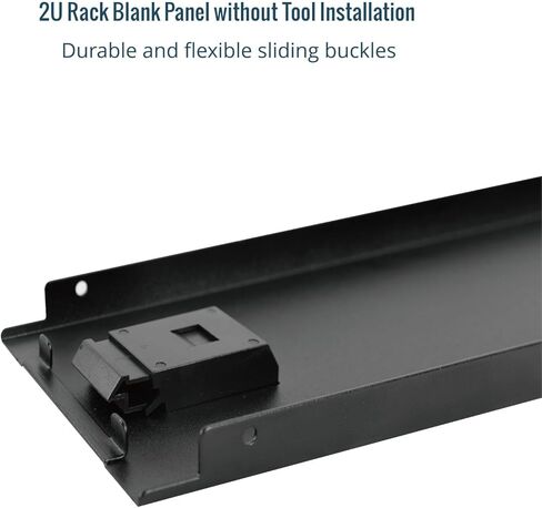 1U Blank Panel, Plastic Rack Blank Panel, Rack Mount Plate for 19 in Server Rack Enclosure or Network Cabinet, Toolless Mounting, Black(10 Pack) in Kuwait
