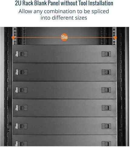 1U Blank Panel, Plastic Rack Blank Panel, Rack Mount Plate for 19 in Server Rack Enclosure or Network Cabinet, Toolless Mounting, Black(10 Pack) in Kuwait