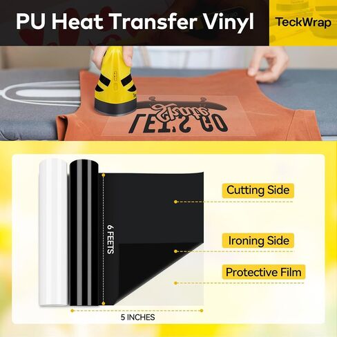 TECKWRAP Mini Heat Press Small Iron Portable Handy Heat Press Machine for T Shirts, Hats, Shoes, Bags, Cap, and Small Vinyl Projects (Yellow Bee) in Saudi Arabia