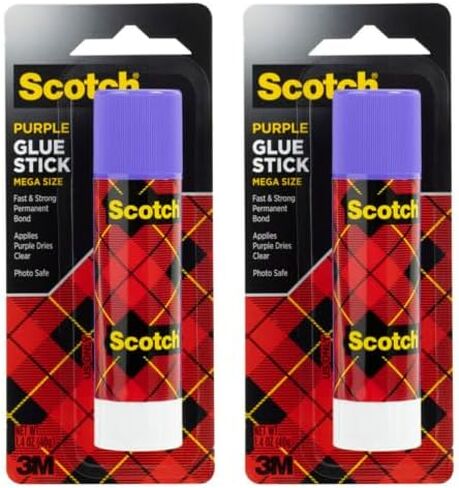 Scotch Mega Purple Glue Stick, 1.4 oz, Acid Free and Non-Toxic (6108-MEGA) in Saudi Arabia