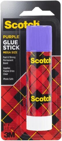 Scotch Mega Purple Glue Stick, 1.4 oz, Acid Free and Non-Toxic (6108-MEGA) in Saudi Arabia