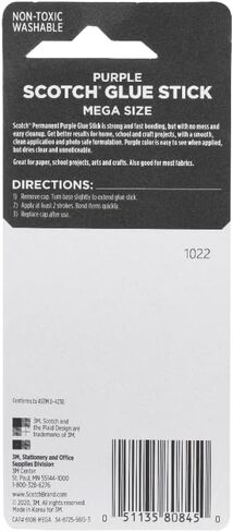 Scotch Mega Purple Glue Stick, 1.4 oz, Acid Free and Non-Toxic (6108-MEGA) in Saudi Arabia