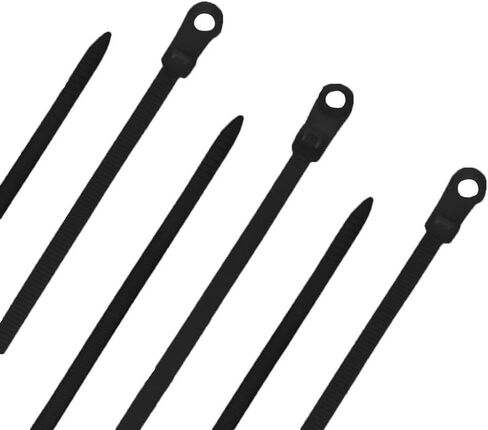 NavePoint 8 Inch Nylon White Mount Head Cable Tie,50 Lbs Tensile, 100-Pack in Saudi Arabia
