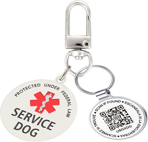 Dog Tags Personalized QR Code and in Training Dog Tags, Modifiable Pet Online Profile, Multiple Emergency Contact, Scan QR Code Send Pet GPS Location Email in Saudi Arabia