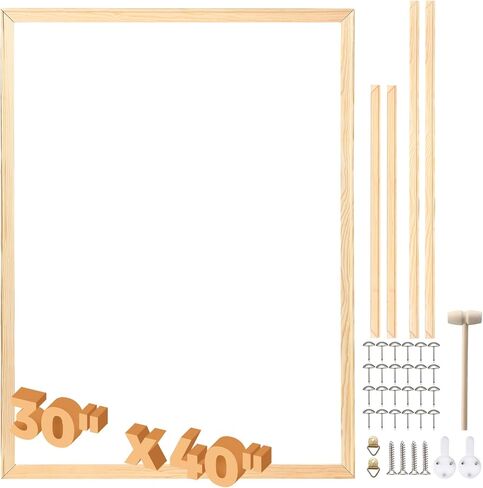 Canvas Stretcher Bars Kit DIY Wooden Canvas Removable Frame Extra Large Wooden Art Frames for Gallery Wrap Oil Painting Posters and Arts(30 x 40 Inch) in Saudi Arabia