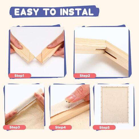 Canvas Stretcher Bars Kit DIY Wooden Canvas Removable Frame Extra Large Wooden Art Frames for Gallery Wrap Oil Painting Posters and Arts(30 x 40 Inch) in Saudi Arabia
