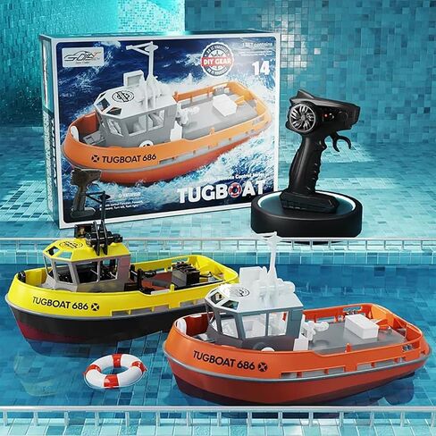 RC Boat ، 1/72 2.4 جيجا هرتز قارب RC للمسابح والبحيرات ، سفينة قارب التحكم عن بُعد عالية السرعة مع قوارب تذكير منخفضة للبطارية - إصدار RTR (أسود+أحمر) in Kuwait