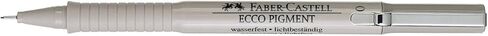 Faber-Castell Ecco Pigment Fibre Tip Pen Wallet, 4 Black Pens (0.2, 0.4, 0.6 & 0.8mm) in Saudi Arabia