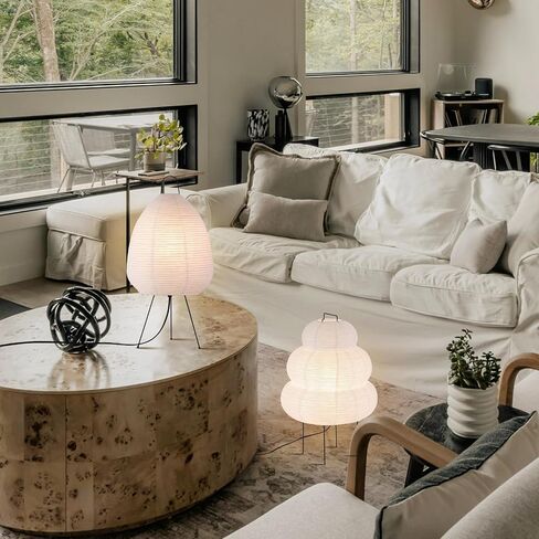 Adjustable Paper Floor Lamp, 58 Inch Tall Lamp with Rice Paper, Paper Lantern Floor Lamp for Living Room, Japanese Lamp, Floor Paper Lamp with Warm and Ambient Lighting for Bedroom/Office in Saudi Arabia