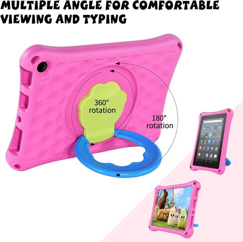Fire HD 10 Case,Fire HD 10 Plus Tablet Case for Kids (13th/11th Generation, 2023/2021 Release), Rotating 360 Kickstand Lightweight Shockproof Handle Kids Case,(Incompatible with iPad Samsung). Blue in Saudi Arabia