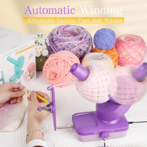 Yarn Winder, Electric Yarn Ball Winder-Large Yarn Winder for Crocheting, Automatic Yarn Spinner for Arthritic Hands-Yarn Cake Winder with Strong Tension Stepless Speed Yarn Roller(Green) in Saudi Arabia