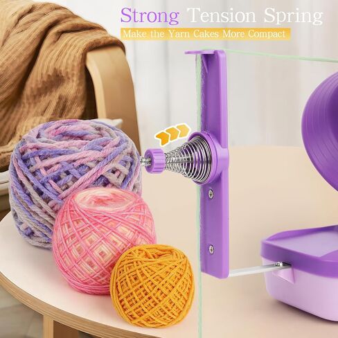 Yarn Winder, Electric Yarn Ball Winder-Large Yarn Winder for Crocheting, Automatic Yarn Spinner for Arthritic Hands-Yarn Cake Winder with Strong Tension Stepless Speed Yarn Roller(Green) in Saudi Arabia