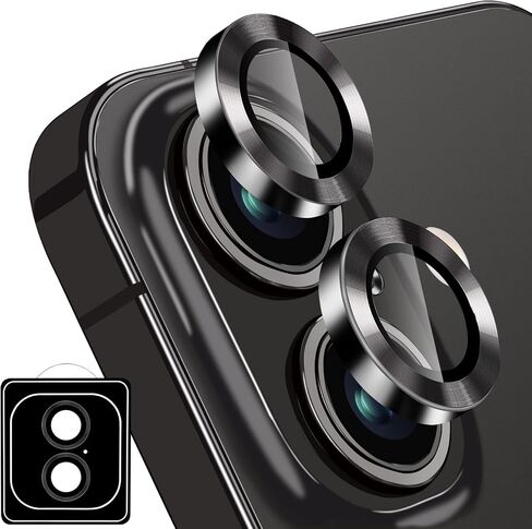 Designed for iPhone 16 and 16 Plus Camera Lens Protector, Bling Glitter Diamond Lens Cover 9H Tempered Glass Camera Cover Anti Scratch Shockproof Screen Protector in Kuwait