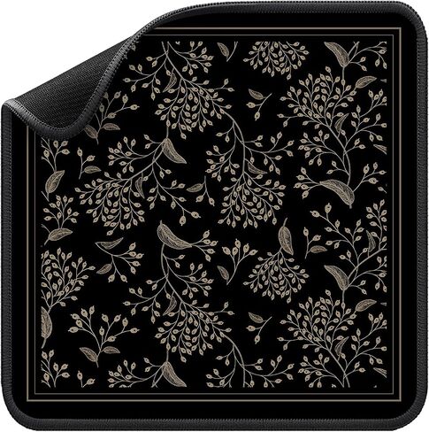 Mahjong Mat for Table - Durable Mahjong Table Cover with Unique Design, Premium Mahjong Accessories, Perfect Mahjong Gifts for Women, Game Mat for Mahjong and Board Game Enthusiasts (Noir Floral) in Kuwait