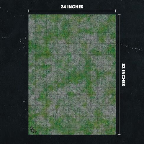 DUNGEON CRAFT Battlemaps Board Game, Battle Mat for Dungeons and Dragons, Double-Sided Gloss Laminated DND Mat, Wet and Dry Erase Board, Table Top Games (Ocean Pack, 24"x33"/1" Grid) in Kuwait