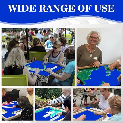 Large Mahjong Mat with Rolled Packaging & No Creases, Anti Slip and Noise Reduction 31.5 * 31.5 Inch Mahjong Mat for Table, Poker, Dominoes and Other Board Game Mat in Kuwait