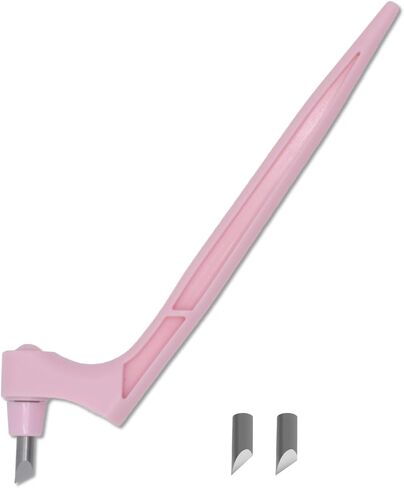 Craft Cutting Tools, 360 Degree Rotating Blades Stainless Steel Cutter Pen with 15, 30, 45 Degree Blades for DIY Crafts, Stencils, Scrapbooks-Pink in Saudi Arabia