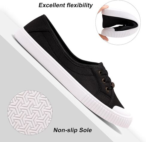 Harvest Land Womens Canvas Low Top Sneakers Slip on Shoes for Women Fashion Walking Sneakers in Saudi Arabia