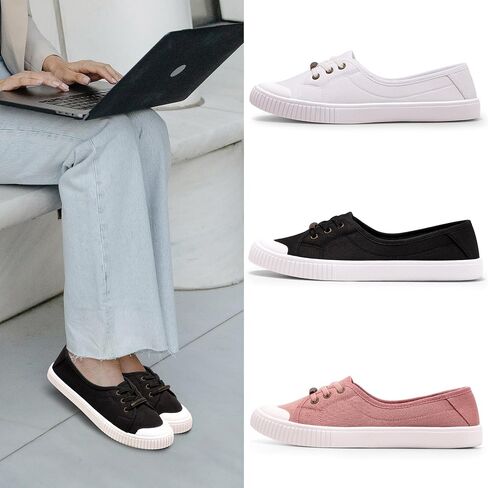 Harvest Land Womens Canvas Low Top Sneakers Slip on Shoes for Women Fashion Walking Sneakers in Saudi Arabia