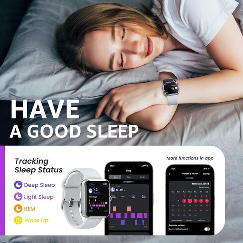 TOZO S3 Smart Watch for Men Women for iPhone ＆ Android, 1.83" Fitness Tracker Bluetooth Call [Answer/Make], IP68 Waterproof with Heart Rate/SpO2/Sleep Monitor, 100+ Sport Modes Black in Saudi Arabia