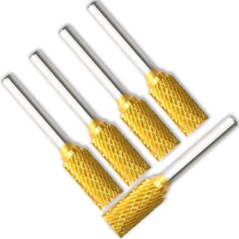 SA-1 5pcs الصلبة التنغستن كربيد لدغ القصدير ملف دوار شكل أسطواني قطع مزدوج لقمة ثقب طاحونة 1/4 بوصة قطر عرقوب والقاطع 5/8 بوصة طول القاطع in Kuwait