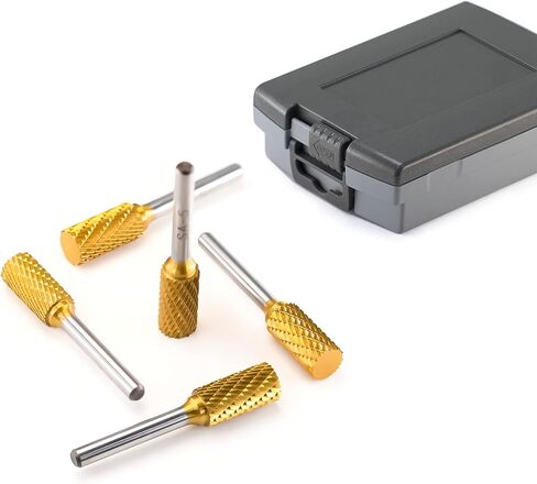 SA-1 5pcs الصلبة التنغستن كربيد لدغ القصدير ملف دوار شكل أسطواني قطع مزدوج لقمة ثقب طاحونة 1/4 بوصة قطر عرقوب والقاطع 5/8 بوصة طول القاطع in Kuwait