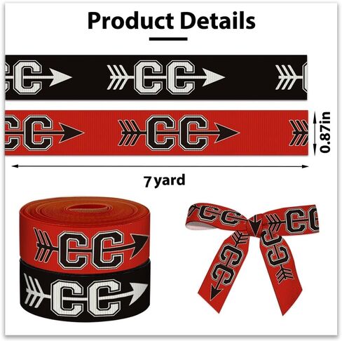 2 Rolls 5 Yards Sports Volleyball Ribbon for Crafting Sewing, 7/8 Inch Black White Grosgrain Ribbons for Gift Wrapping, Track Field Balls Ribbons for Hair Bow Cheerleader Accessories in Saudi Arabia