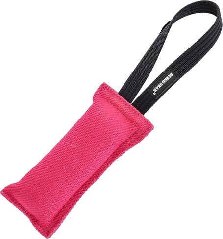 Dingo Gear French Linen tug Toy for Dog, Dog Bumper for Training, Agility, tug of war, Dog bite Pillow for Strong Dog, 1handle 4" Blue S00088 in Saudi Arabia