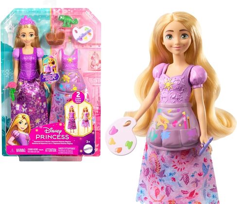 Mattel Disney Princess Toys, Cinderella Fashion Doll with 2 Looks, 9 Accessories, 2 Snap-On Bodices & 2 Skirts, 2-in-1 Stories Inspired by Disney Movie in Saudi Arabia