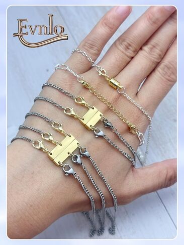 Multi Necklace Layering Clasp and Chain Extender and Magnetic Jewelry Clasp Set, Gold and Silver Multiple Styles Necklace Extenders for Women in Kuwait
