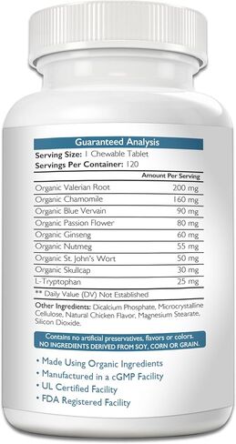 Vitamin D for Dogs with Calcium, Magnesium and Zinc to Support Strong Teeth, Bones and Muscles, Promote Mineral Metabolism and a Healthy Immune Function, 120 Chewable Tablets in Kuwait
