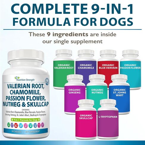 Vitamin D for Dogs with Calcium, Magnesium and Zinc to Support Strong Teeth, Bones and Muscles, Promote Mineral Metabolism and a Healthy Immune Function, 120 Chewable Tablets in Kuwait