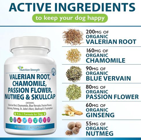 Vitamin D for Dogs with Calcium, Magnesium and Zinc to Support Strong Teeth, Bones and Muscles, Promote Mineral Metabolism and a Healthy Immune Function, 120 Chewable Tablets in Kuwait