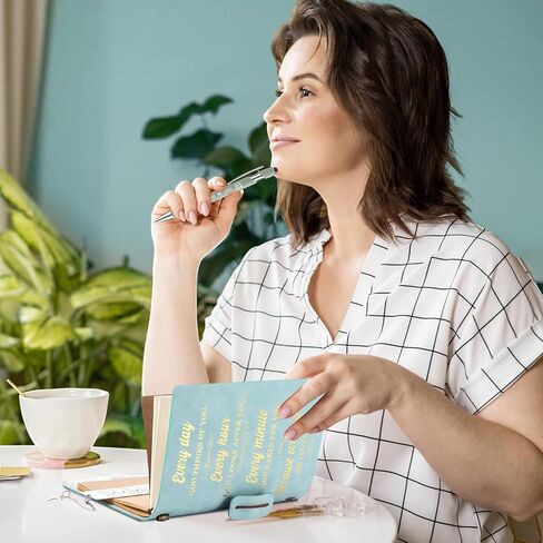 7 Pcs Mother's Day Gifts Christian Gifts for Women Men Prayer Journal Thank You Gift for Coworker Teacher Graduation Bible Keychain Bookmark Religious Journal Ballpoint Pen with Box(Teal) in Kuwait