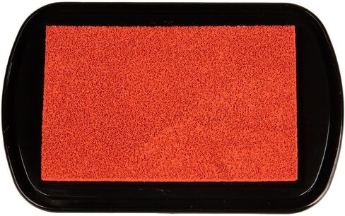 Craft Craft County Pigment Ink Stamp - لوحة حبر قابلة لإعادة التعبئة بأكثر من 15 لونًا - حواف مرتفعة للطوابع الأكبر - الأسود in Kuwait