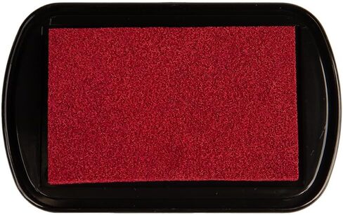 Craft Craft County Pigment Ink Stamp - لوحة حبر قابلة لإعادة التعبئة بأكثر من 15 لونًا - حواف مرتفعة للطوابع الأكبر - الأسود in Kuwait