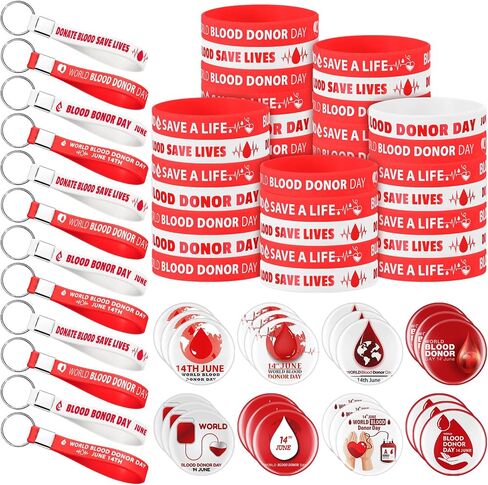 24 Set Buttons Pins, Rubber Bracelets and Keychain for Party Favors Supplies in Saudi Arabia