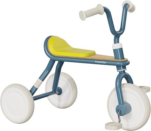 Yvolution Classic Trike Kids Tricycle from 18 Months to 3 Years Old, Retro Feeling, Puncture-Proof Wheels (Blue) in Saudi Arabia