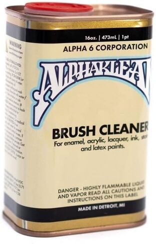 AlphaKlean Brush Cleaner, The All-Purpose Solution for Cleaning Your Paint Brushes, 16oz in Saudi Arabia