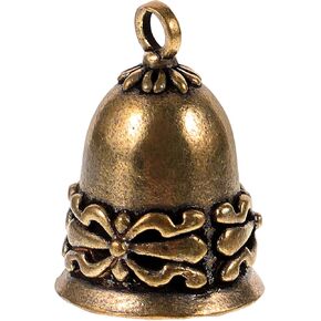 Supvox Brass Bell Vintage Vintage Bronze Jingle Bells for Craft Wind Making Dog Training House -Ckychain Charms