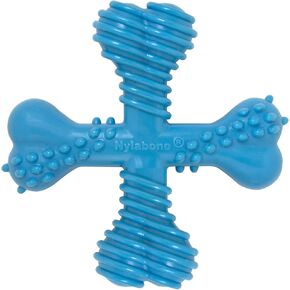 راحة النايلابون عقد لعبة X -Bone Power Power للكلاب ، ألعاب الكلاب للمضغات العدوانية ، نكهة اللحم البقري ، كبيرة - تصل إلى 50 رطلاً ، 1 عدد